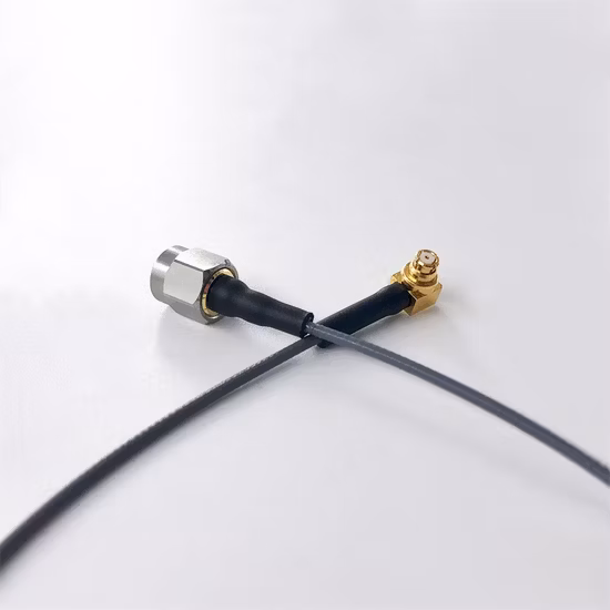 Fêmea SMA de ângulo reto para conjunto de conector coaxial Ufl IPex RF com cabo Rg178 para antena